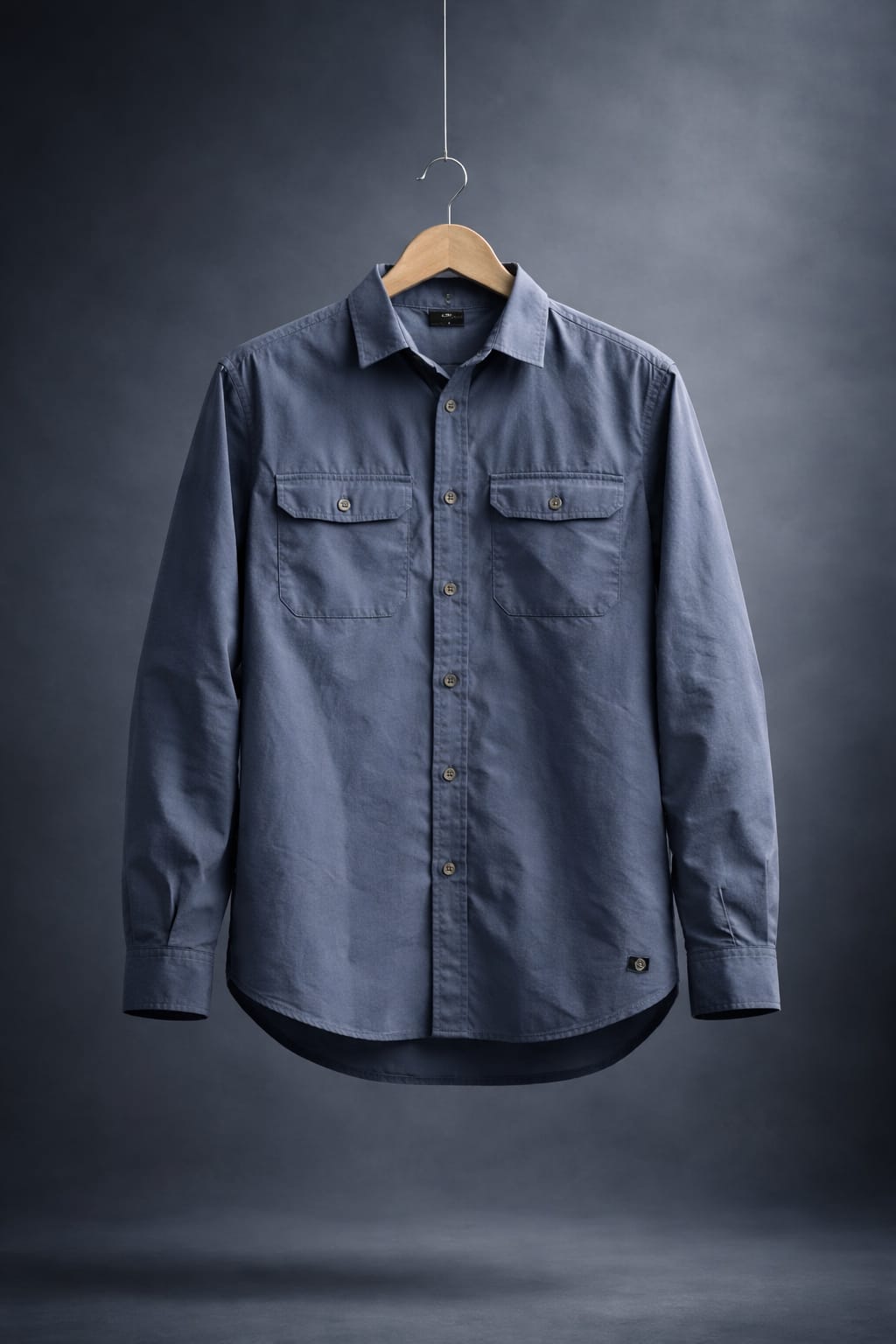 Camiseta Manga Larga Eddie Bauer Mountain Ripstop – Azul Classic Fit Talla xs