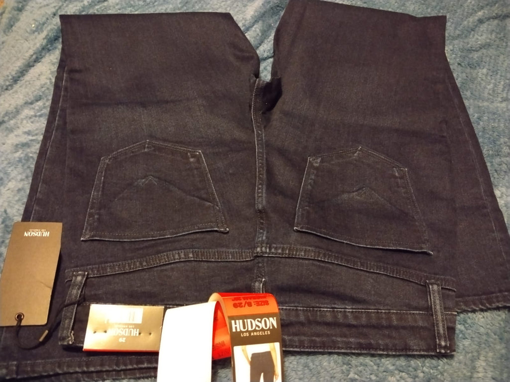 Jeans Vaquero Recto Azul Oscuro – Tiro Alto Talla 38
